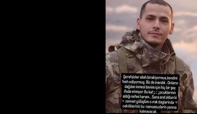 Sözde PKK'nın silah bıraktığını açıklasından sonra da oluşan tepkilerden birini