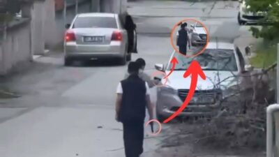 Silah Gerçek mi Oyuncak mı? Bir vatandaşın evinden çektiği görüntülerde,