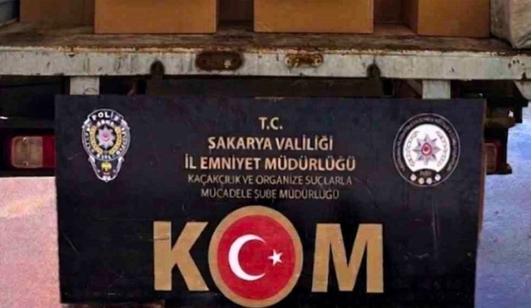 Sakarya’da polis ekipleri sigara kaçakçılığına