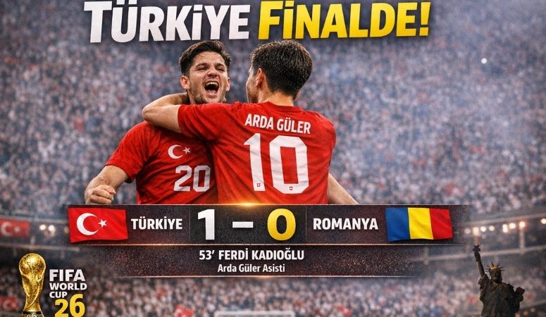 Türkiye, Romanya’yı 1-0 mağlup ederek 2026 FIFA Dünya Kupası Avrupa Elemeleri Play-Off Finaline Yükseldi Türkiye, Romanya’yı 1-0 mağlup ederek 2026 FIFA Dünya Kupası Avrupa