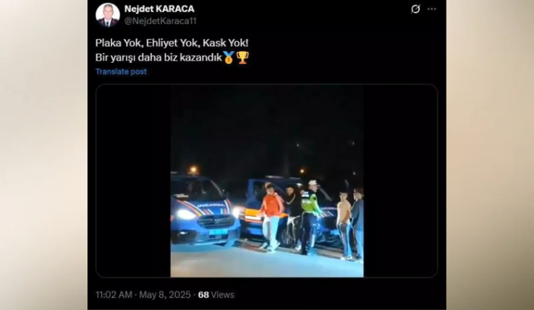 Akyazı'da jandarma, yasa dışı motosiklet yarışı hazırlığında olan gençlere 400