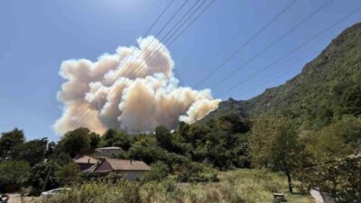 Saat 13.00 sıralarında Karaçam-Nuruosmaniye mahalleleri arasındaki ormanlık alanda henüz belirlenemeyen